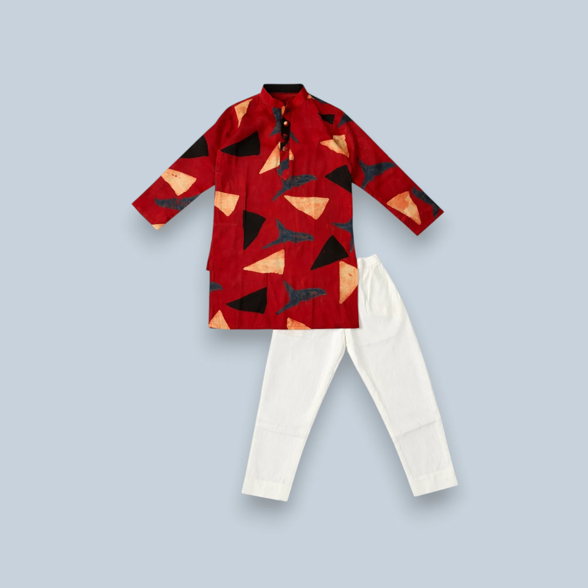 Brown Ajrak kurta pajama