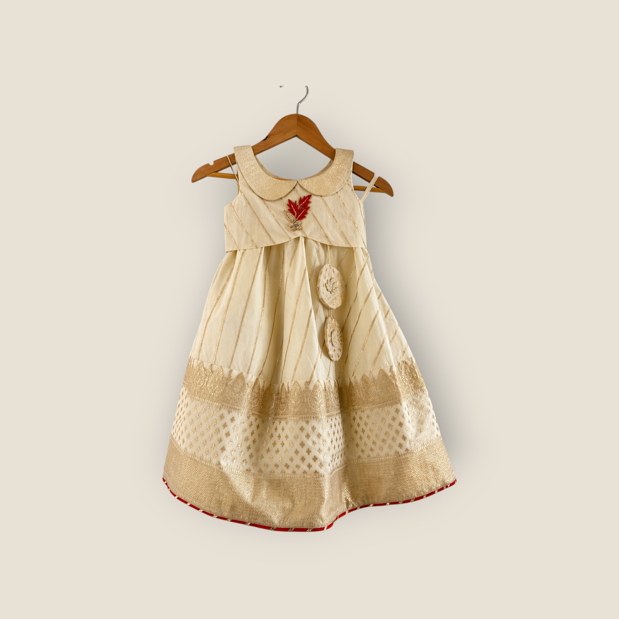Ivory Gold Ethnic Set for Girls