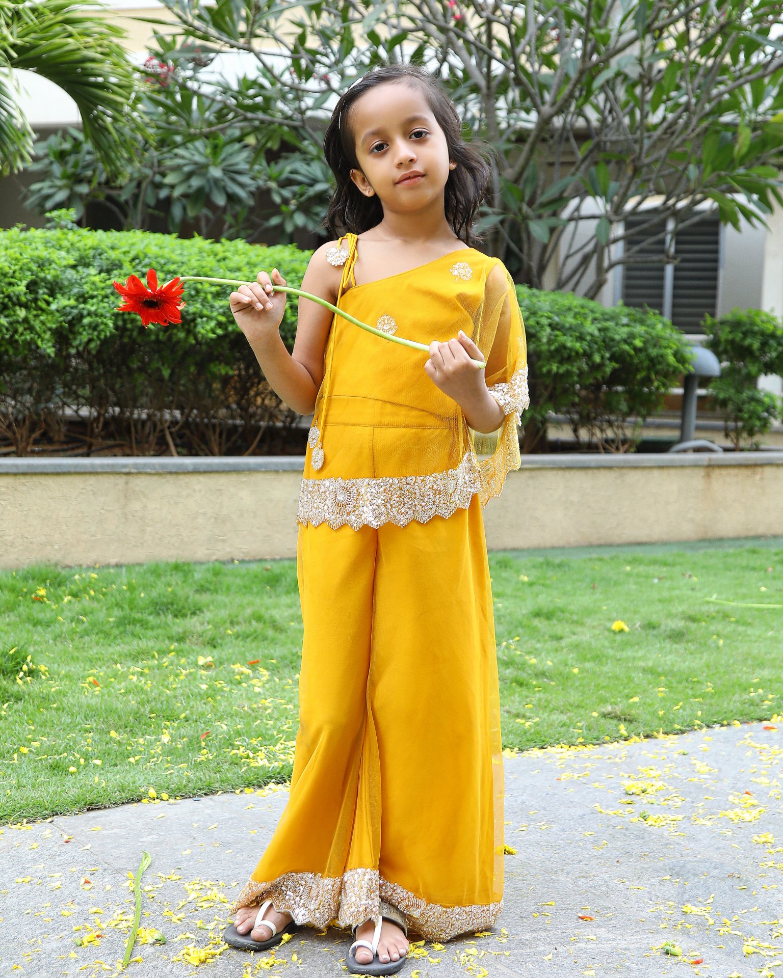 Mustard Yellow Fusion Set for Girls